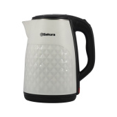 Чайник электрический Sakura SA-2165WB 2.5л 1800Вт белый/черный