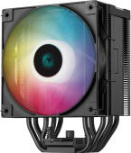 Кулер для процессора Deepcool AG500 Digital ARGB Soc-115X/1700/1200/AM4/AM5 120мм 1950rpm 29.4дБ 200W PWM 4-pin Al+Cu (R-AG500-BKADMN-G-1)
