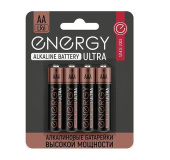 ENERGY Батарейка алкалиновая Energy Ultra LR03/4B (АAА) (104406)