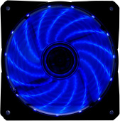 Вентилятор Digma DFAN-LED-BLUE черный 120x25мм 1200rpm LED 3-pin 4-pin (Molex)