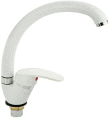 САНАКС 13081 Смеситель для кухни, шаровый, боковой, поворотный излив, цвет БЕЛЫЙ КАМЕНЬ