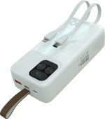 MORE CHOICE (4620202550644) PB55-30 с кабелем 1USB 3.0A 22.5W PD - 30000mAh белый