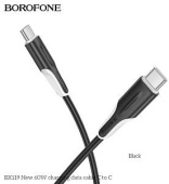 BOROFONE (6941991122019) BX119aa USB 3.0A PD 60W для Type-C Type-C 1м , черный