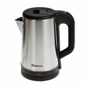 Чайник электрический Sakura SA-2167BK 1.8л 1800Вт серебряный/черный