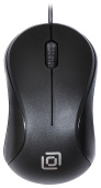 Мышь Оклик 115S черный оптическая (1000dpi) USB для ноутбука (3but)
