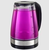 Чайник электрический Goodhelper KPG-1810 pink 1,8л 1800Вт прозрачный/стальной