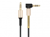 HOCO UPA02 3.5mm-3.5mm 1M черный/золотой
