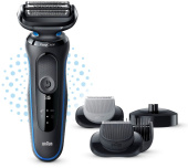 Бритва сетчатая Braun 51-B4650cs реж.эл.:3 питан.:аккум. синий/черный