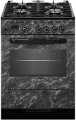 Газовая плита Гефест ПГ 6500-03 0053 черный с рисунком мрамор