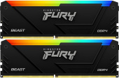 Память DDR4 2x16GB 3200MHz Kingston KF432C16BB2AK2/32 Fury Beast RGB RTL Gaming PC4-25600 CL16 DIMM 288-pin 1.35В kit single rank с радиатором Ret
