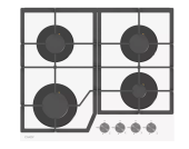 Газовая варочная панель Candy CHXG64CNW белый