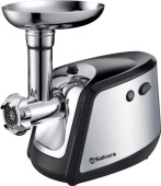 Мясорубка Sakura SA-6407 1800Вт серебристый/черный