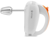 Миксер ручной Vitek VT-1492 MC 300Вт белый/оранжевый