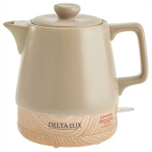 Чайник электрический Delta LUX DE-1013 1л 1200Вт бежевый