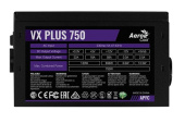 Блок питания Aerocool ATX 750W VX PLUS 750W (24+4+4pin) APFC 120mm fan 4xSATA RTL