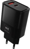 MORE CHOICE (4620202555526) NC81 СЗУ 1USB+1Type-C 3.0A PD 20W+ QC3.0 , черный