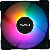 Вентилятор Digma DFAN-FRGB1 черный 120x25мм 1200rpm LED 3-pin 4-pin (Molex)
