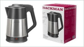 Чайник электрический Backman BM-TEA 727 2.3л 2200Вт серебристый