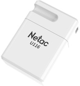 Флеш диск 64Gb Netac U116 NT03U116N-064G-30WH USB3.0 белый