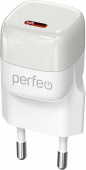 PERFEO (I4651) TYPE-C, GaN, 20W, белый