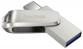 Флеш Диск Sandisk 128Gb Ultra Dual Drive Luxe SDDDC4-128G-G46 USB3.1 серебристый