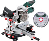 Торцовочная пила Metabo KGS 216 M SET 1200Вт 5000об/мин d=216мм