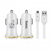 HOCO АЗУ 2USB 2.1A для MICRO USB HOCO Z1 (WHITE)