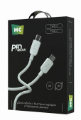 MORE CHOICE (4620202554710) K85aa USB 3.0A PD 60W для Type-C Type-C - 1 м , белый