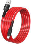 SMARTBUY (iK-512-S21br) S21 Lightning красный, 2.4 А, сил.,1 м