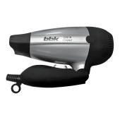 Фен BBK BHD1200 1200Вт черный/серебристый складной
