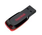 Флеш диск 64Gb Sandisk Cruzer Blade SDCZ50-064G-B35 USB2.0 черный/красный