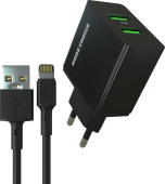 MORE CHOICE (4610196409875) NC11i СЗУ 2USB 2.4A для Lightning 8-pin Black