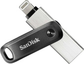 Флеш диск 128Gb Sandisk USB3 SDIX60N-128G-GN6NE USB3.0 черный/серебристый