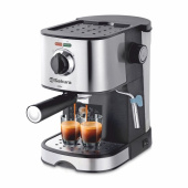 Кофеварка рожковая Sakura SA-6113 850Вт черный/серебристый