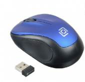 OKLICK 665MW черный/синий оптическая (1000dpi) беспроводная USB (3but)
