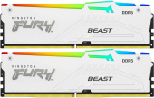 Память DDR5 2x32Gb 6000MHz Kingston KF560C36BWEAK2-64 FURY Beast White RGB EXPO PC5-48000 CL36 288-pin