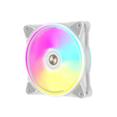Вентилятор Alseye HALO PRO W FAN 120mm, hydraulic,800;2100rpm, max 51.87CFM, max 26dBA, ARGB. PWM, White, RTL