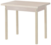 ЭЛЕГИЯ Стол обеденный раскладной ЛДСП ПН (Бесцветный (Лак),Ясень шимо светлый) (1 кор.)