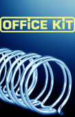 Пружины для переплета металлические Office Kit d=14.3мм 100-120лист A4 черный (100шт) OKPM916B