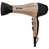 Фен DELTA DL-0937 черный с бежевым