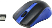 Мышь Oklick 485MW black/blue опт., беспр. USB