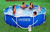 INTEX Каркасный бассейн METAL FRAME 3.66MX76см 28210