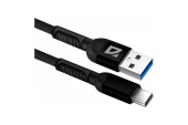 Кабель Defender F167 USB(m)-Type-C(m) 1м черный (87103BLA)