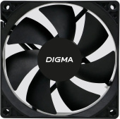 Вентилятор Digma DFAN-90 черный 90x25мм 1800rpm 3-pin 4-pin (Molex)