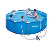 BEST WAY Бассейн каркасный 305*76см, с ф-насосом, 56408 Bestway