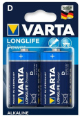 VARTA Батарея Longlife power LR20 BL2 Alkaline D (2шт) блистер