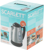Чайник электрический Scarlett SC-EK21S20 1.8л. 1600Вт черный/серебристый (корпус: металл)