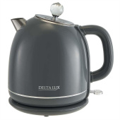 DELTA LUX DE-1018 (1,7 л. металл/пластик) серый