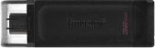 Флеш диск 64Gb Kingston DataTraveler 70 Type-C DT70/64GB USB3.2 черный
