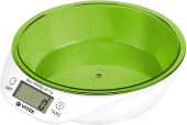 Весы кухонные Vitek VT-2400 5кг белый/зеленый